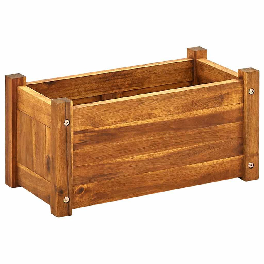 Garden Raised Bed Acacia Wood 50x25x25 cm