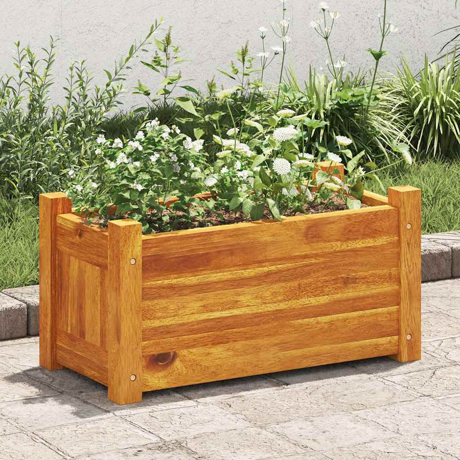 Garden Raised Bed Acacia Wood 50x25x25 cm
