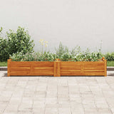 Garden Raised Bed Acacia Wood 150x30x25 cm - Side View
