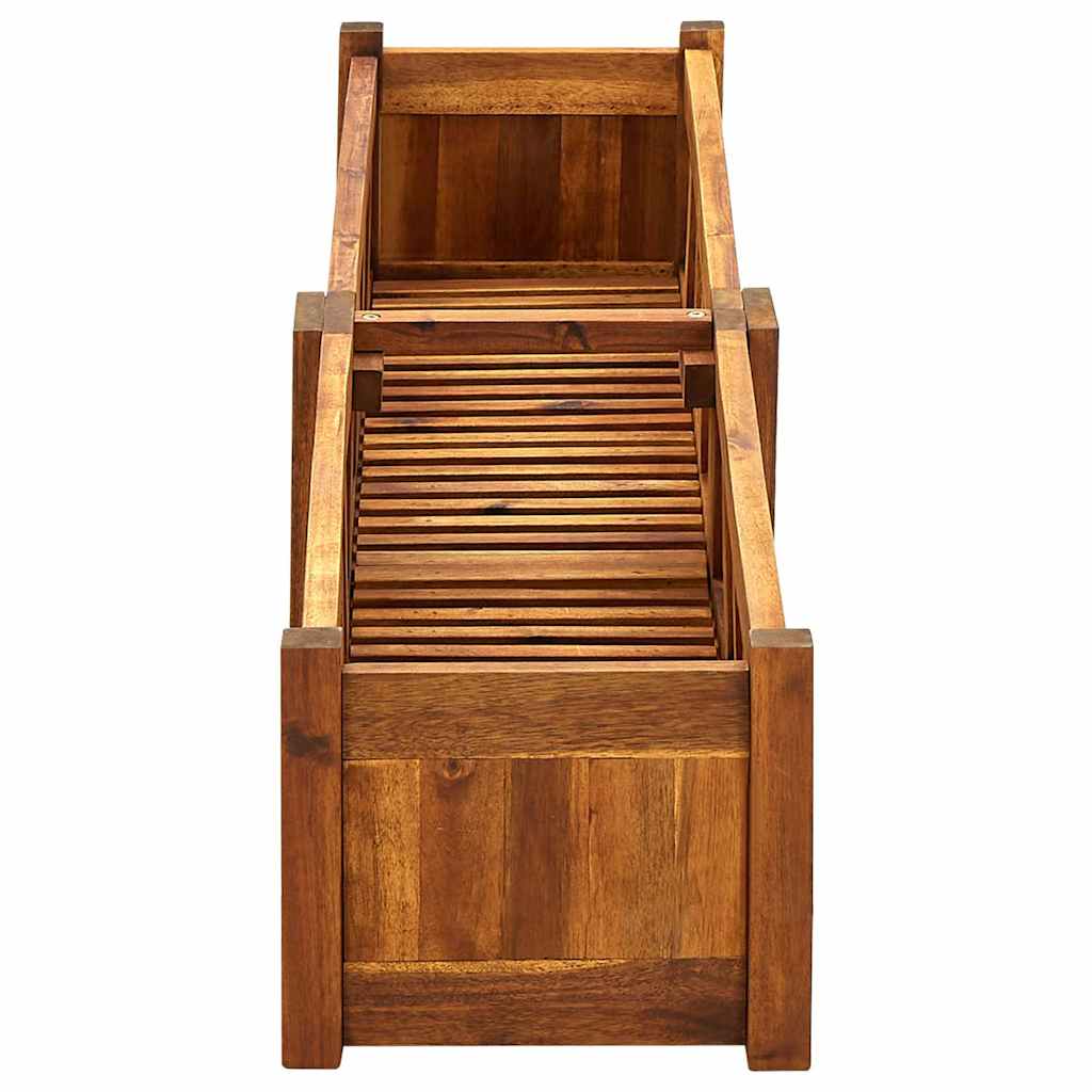 Garden Raised Bed Acacia Wood 150x30x25 cm