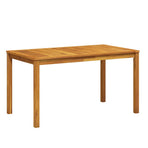 Garden Table 140x80x74 cm Solid Acacia Wood