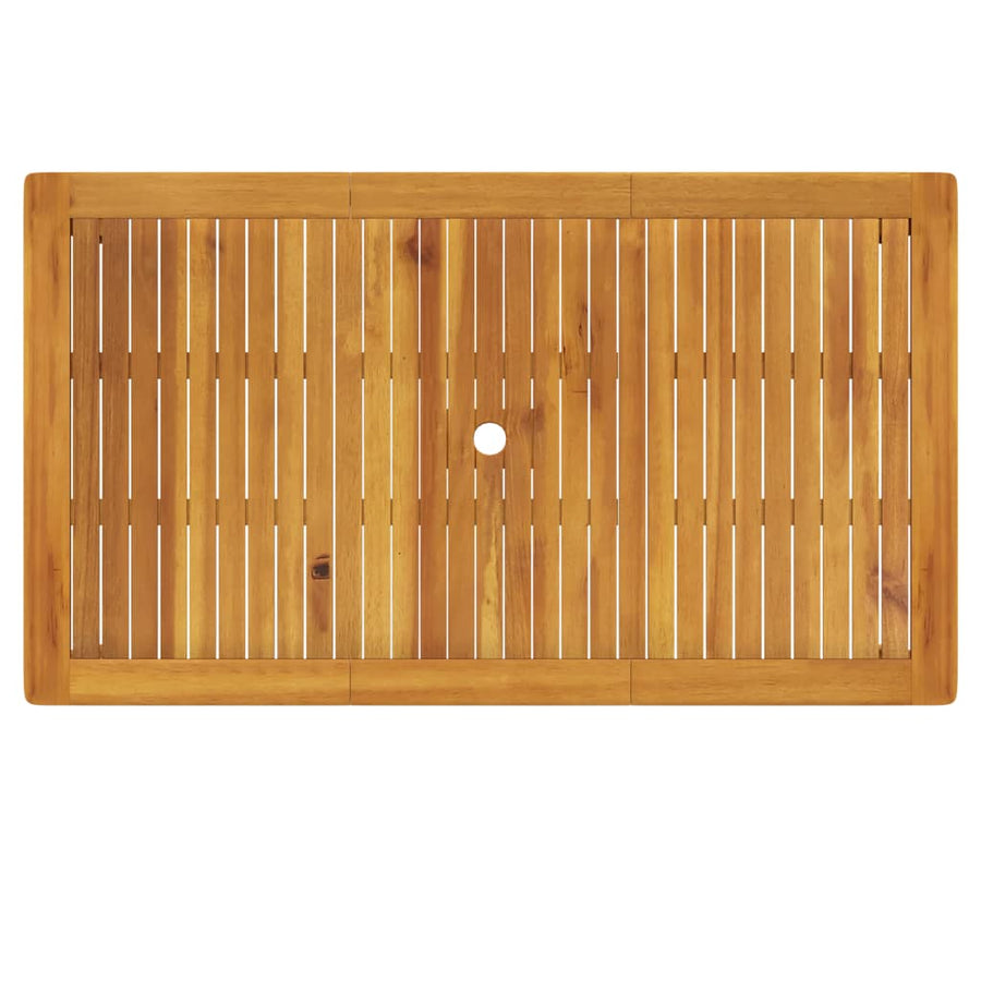 Garden Table 140x80x74 cm Solid Acacia Wood