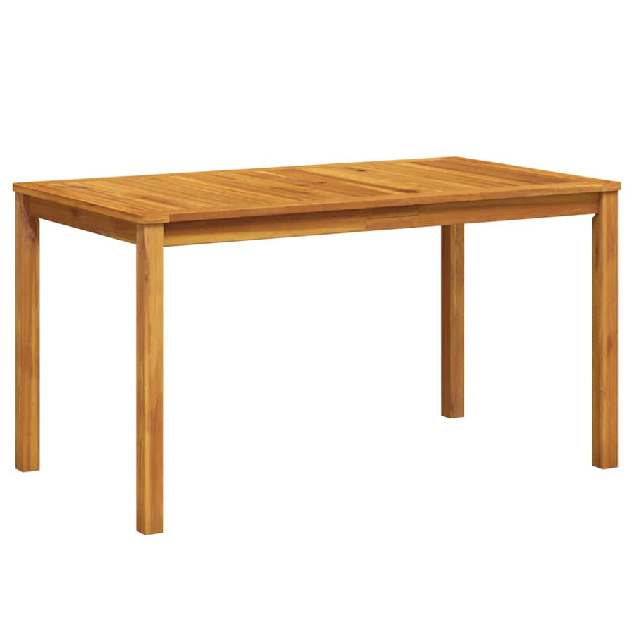 Garden Table 140x80x74 cm Solid Acacia Wood