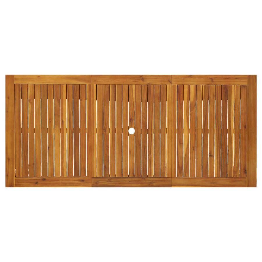 Garden Table 200x90x74 cm Solid Acacia Wood