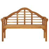 Garden Bench 135 cm Solid Acacia Wood - Front View