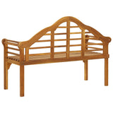 Garden Bench 135 cm Solid Acacia Wood - Top-Down View
