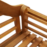 Garden Bench 135 cm Solid Acacia Wood - 45-Degree Angle