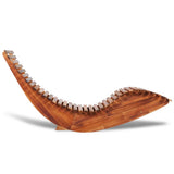 Rocking Sun Lounger Acacia Wood - Front View