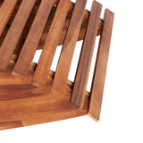 Rocking Sun Lounger Acacia Wood - Side View