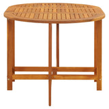 Garden Table 130x90x72 cm Solid Acacia Wood - 45-Degree Angle