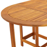 Garden Table 130x90x72 cm Solid Acacia Wood - Low Angle