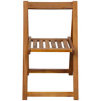 Folding Chairs 2 pcs Solid Acacia Wood