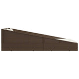 Garden Bed Brown 110x200 cm Poly Rattan