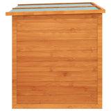 Garden Storage Box 126x72x72 cm Wood - Rear View
