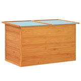 Garden Storage Box 126x72x72 cm Wood - Close-Up Angle