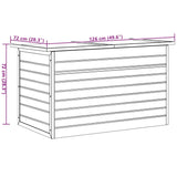 Garden Storage Box 126x72x72 cm Wood - Extra Image