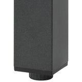 Garden Table Black 150x90x74 cm Aluminium and Glass - Low Angle