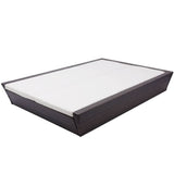 Outdoor Lounge Bed with Cushion Poly Rattan Brown - Close-Up Angle