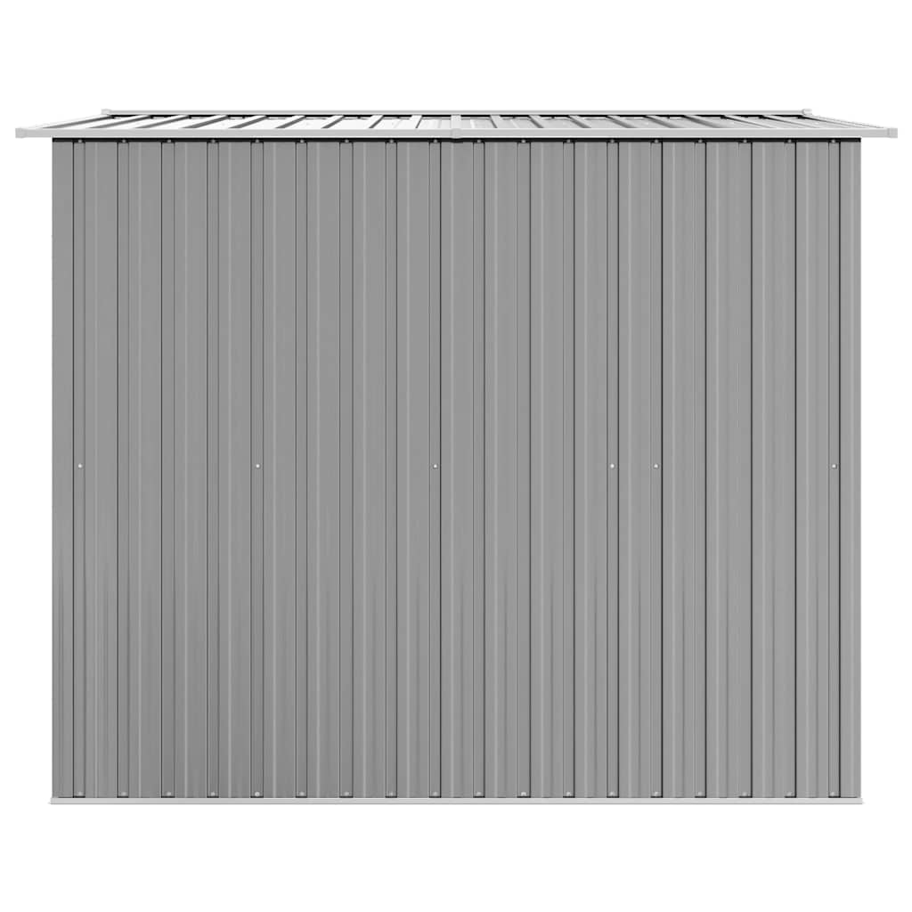 Garden Storage Shed Grey Metal 257x205x178 cm