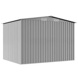 Garden Storage Shed Grey Metal 257x205x178 cm