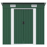 Garden Shed Green Metal