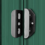Garden Storage Shed Green Metal 204x132x186 cm