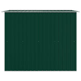 Garden Storage Shed Green Metal 257x205x178 cm