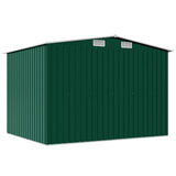 Garden Storage Shed Green Metal 257x205x178 cm