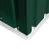 Garden Storage Shed Green Metal 257x205x178 cm