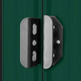 Garden Storage Shed Green Metal 257x205x178 cm