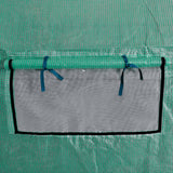 Portable Polytunnel Greenhouse Steel Frame Walk-in 18 m² - Top-Down View