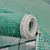 Portable Polytunnel Greenhouse Steel Frame Walk-in 18 m² - 45-Degree Angle