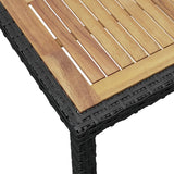 7 Piece Outdoor Dining Set with Cushions Poly Rattan - Extra Image