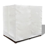 Outdoor Lounge Bed with Curtains Poly Rattan Brown - Extra Image