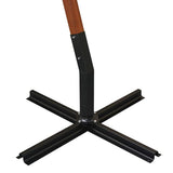 Hanging Garden Parasol 350 cm Wooden Pole Green