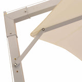 Outdoor Umbrellas Beige Polyester - Top-Down View