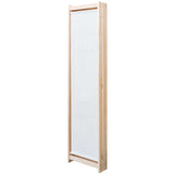 3-Panel Room Divider Cream 120x170x4 cm Fabric - Side View