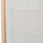 3-Panel Room Divider Cream 120x170x4 cm Fabric