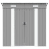 Garden Shed Grey Metal