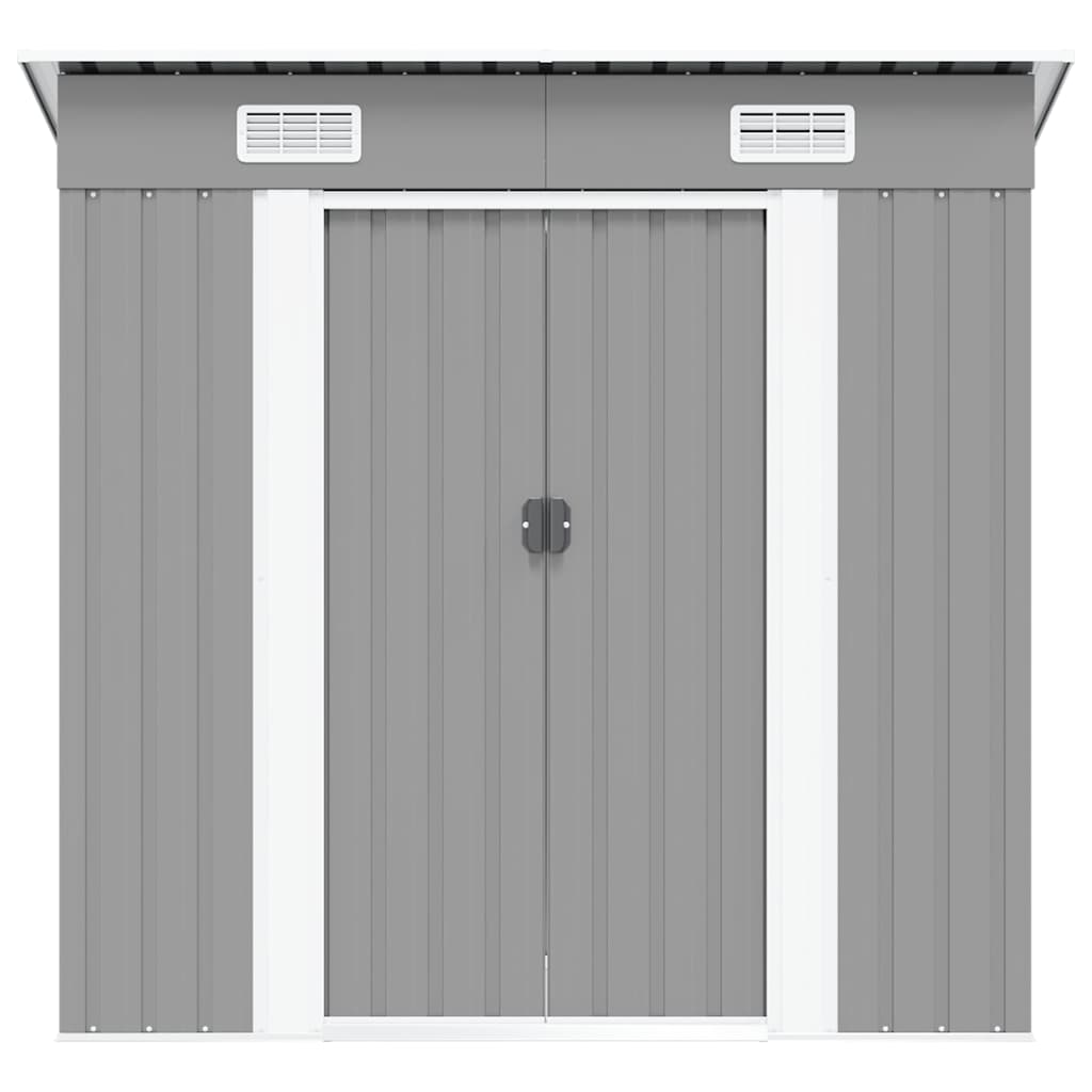 Garden Shed Grey Metal