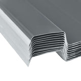 Roof Panel 12 pcs Grey 129 x 45 cm Galvanised steel