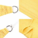 Sunshade Sail HDPE Square 2x2 m Beige - Close-Up Angle
