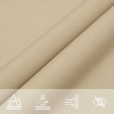 Sunshade Sail Oxford Fabric Square 2x2 m Beige - Low Angle