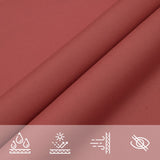 Sunshade Sail Oxford Fabric Square 2x2 m Terracotta - Close-Up Angle