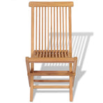 Folding Chairs 4 pcs for Garden & Outdoor Teak Wood