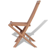Folding Garden Chairs 4 pcs Solid Teak Wood - 45-Degree Angle