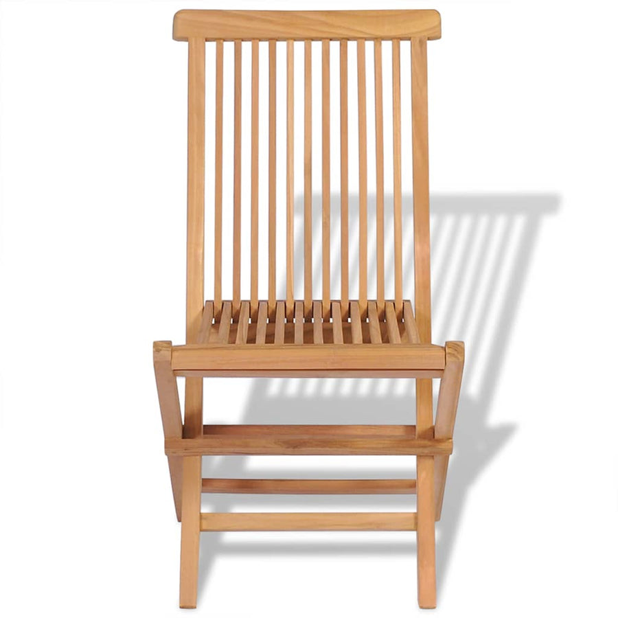 Folding Chairs 4 pcs for Garden & Outdoor Teak Wood
