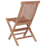 9 Piece Outdoor Dining Set with Folding Chairs Solid Teak Wood - Extra Image