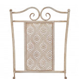 3 Piece Bistro Set Steel White - Rear View