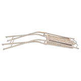 3 Piece Bistro Set Steel White - Low Angle